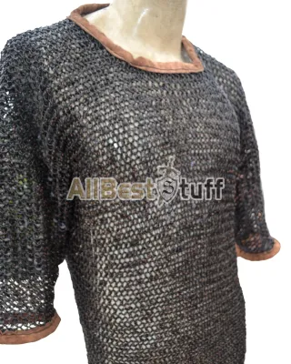 Full Round Copper Riveted Chain Mail Shirt in 9 mm, Ring Gauge 16